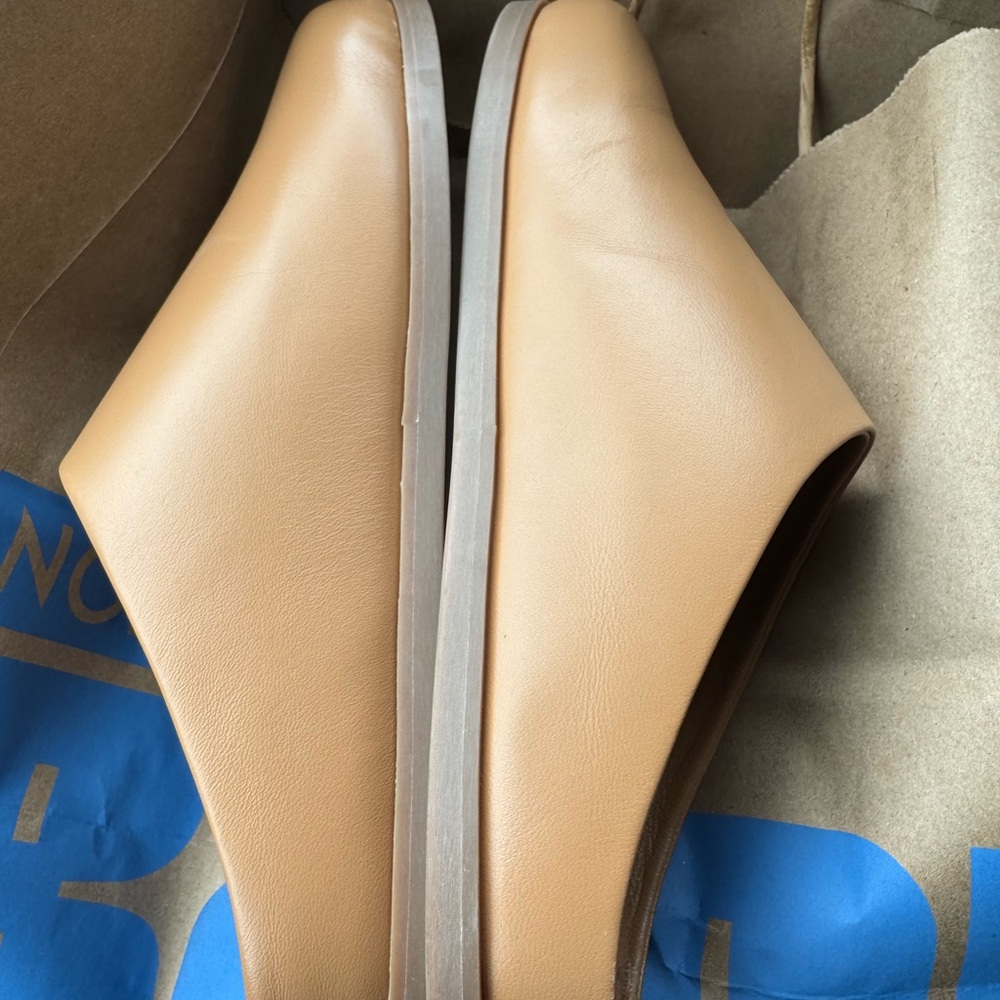 Mansur Gavriel Tan Leather Mules - Picture 3 of 4